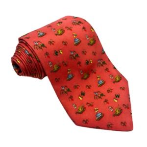Salvatore Ferragamo Coral Floral Tie